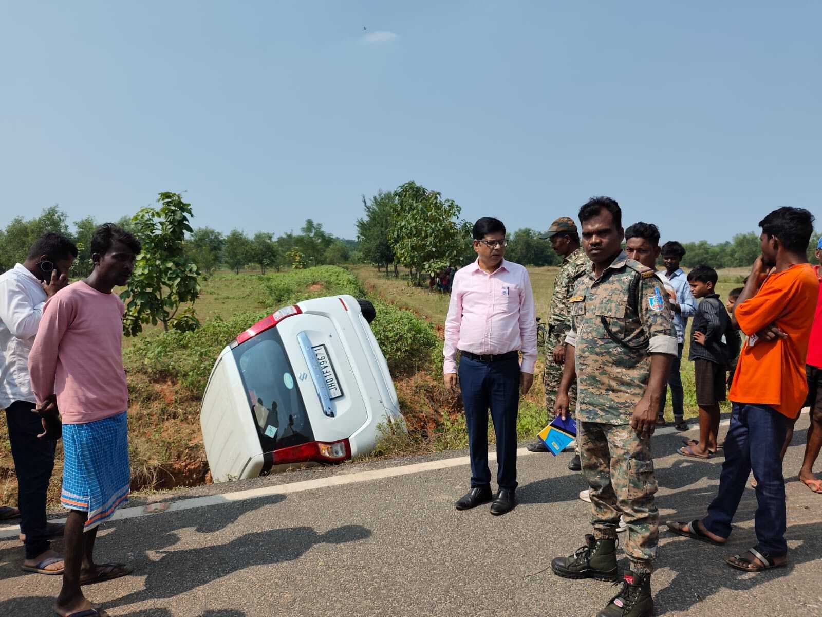कार से टकराने से बाइक सवार घायल, गंभीर
