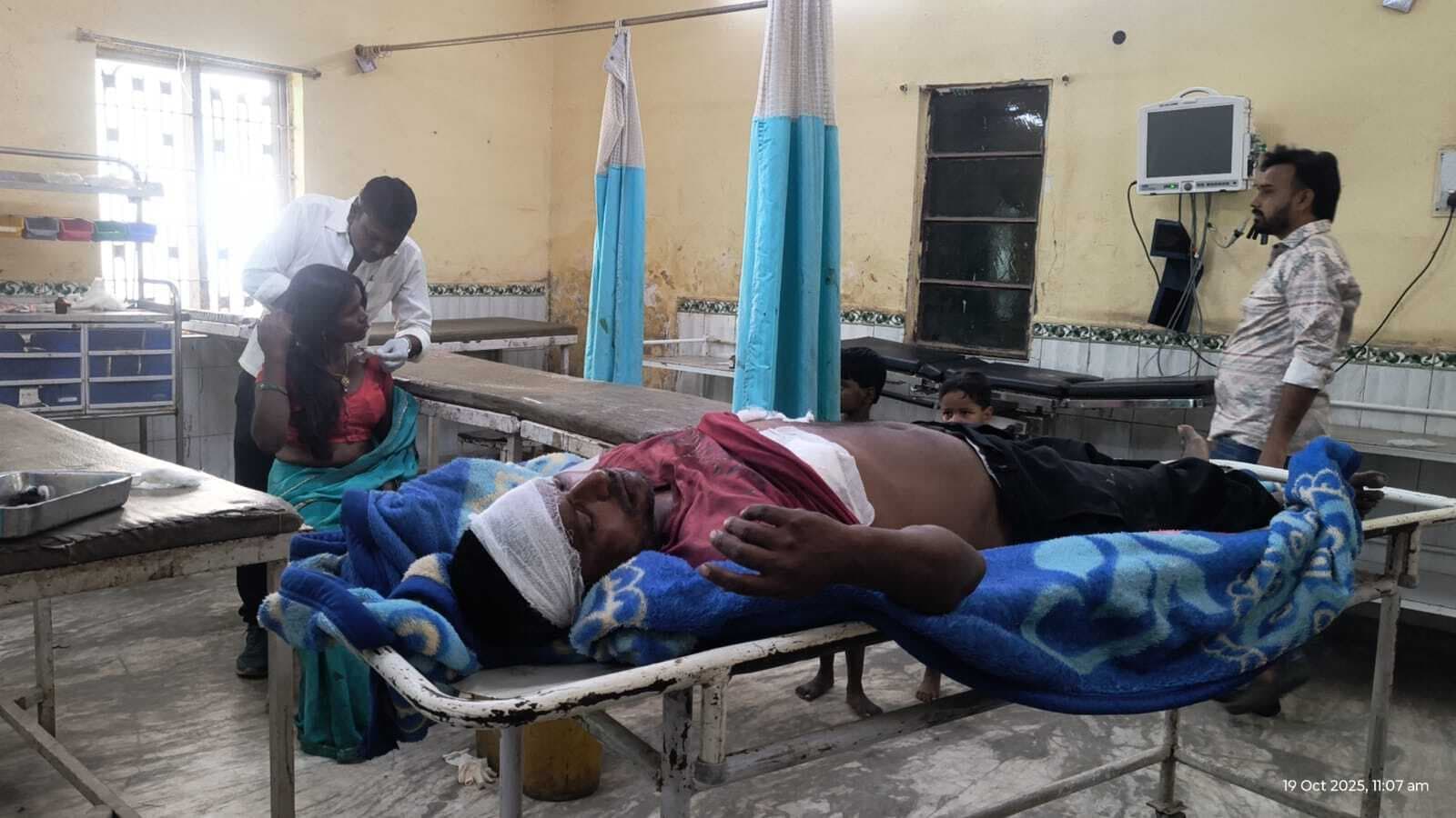 भोरे में संपत्ति विवाद में खूनी संघर्ष, दंपती पर चाकू से किया हमला, हालत गंभीर