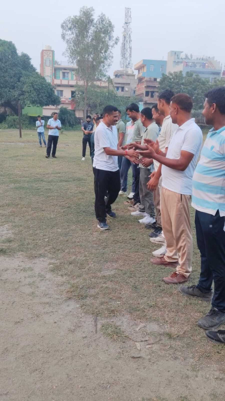 आरपीएफ की टीम ने जीता मैच