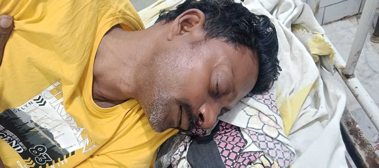 स्टेशन चौक पर देसी कट्टे के बट व रॉड से पिटाई में युवक घायल