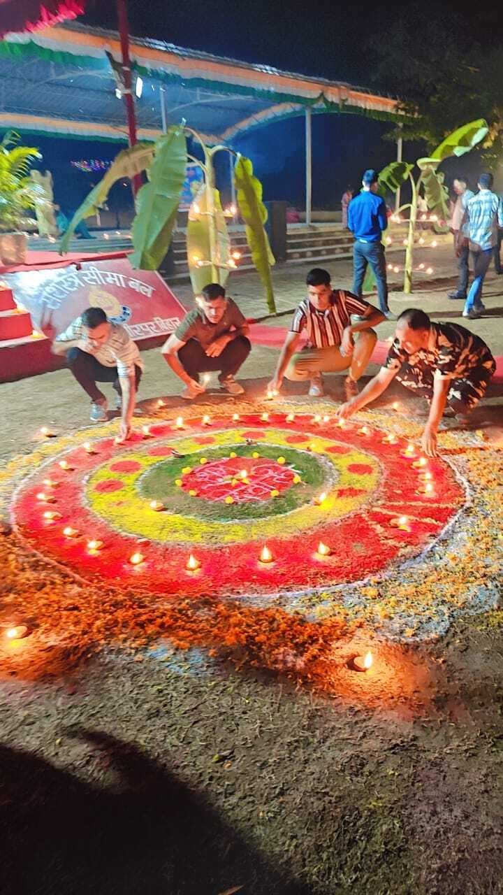 एसएसबी 45वीं वाहिनी, वीरपुर में हर्षोल्लास के साथ मनाया गया दीपावली पर्व