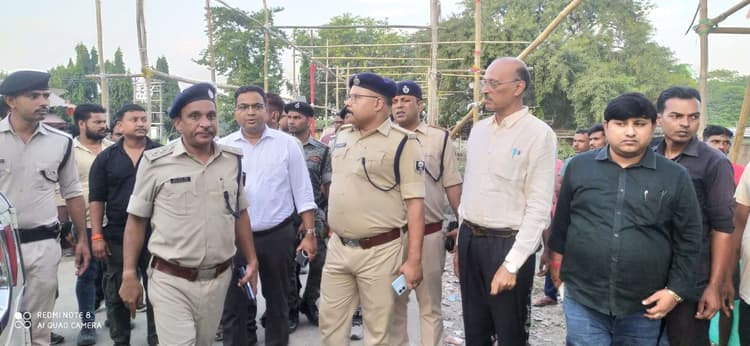 एसपी ने किया विभिन्न छठ घाटों का निरीक्षण