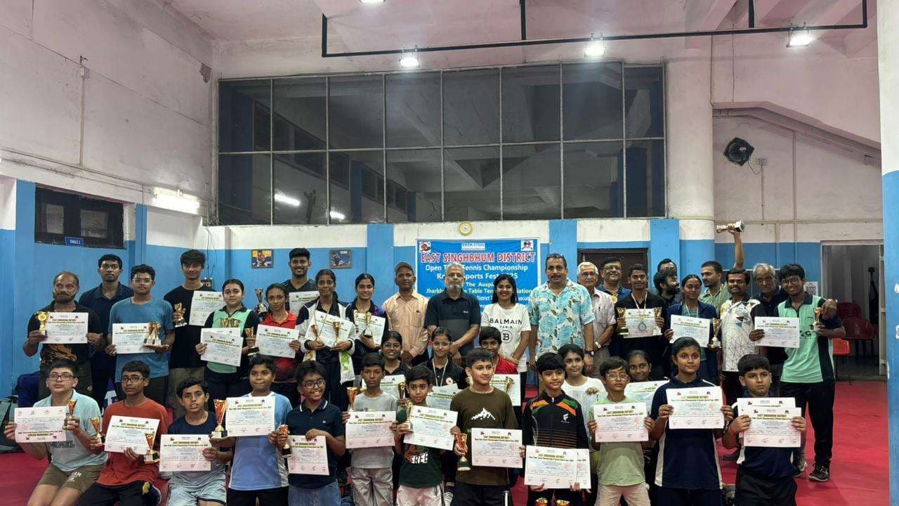 East singhbhum open table tennis championship concluded : करण राज और श्रुति महानंदा ने जीता खिताब