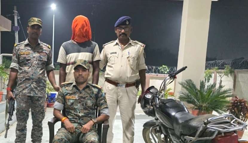 चोरी की बाइक के साथ एक गिरफ्तार