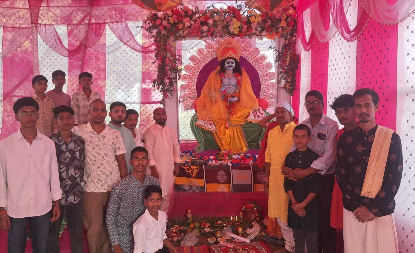 Samastipur News:भक्तिभाव से पूजे गए भगवान चित्रगुप्त
