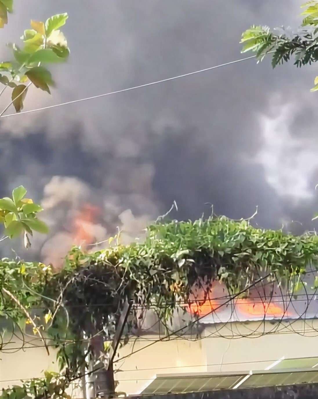 दुमका एयरपोर्ट के सोलर पावर हाउस में लगी आग, घंटे भर की मशक्कत के बाद बुझी लपटें