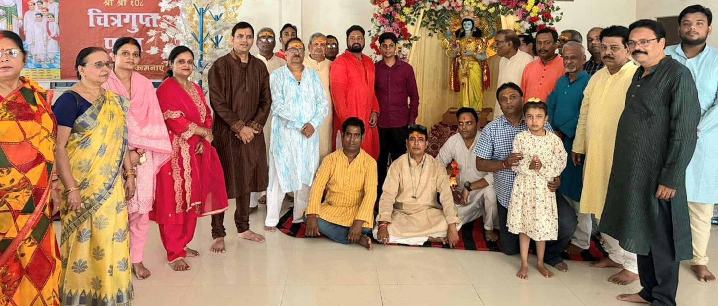 Bokaro News जगह-जगह पूजे गये चित्रगुप्त महाराज