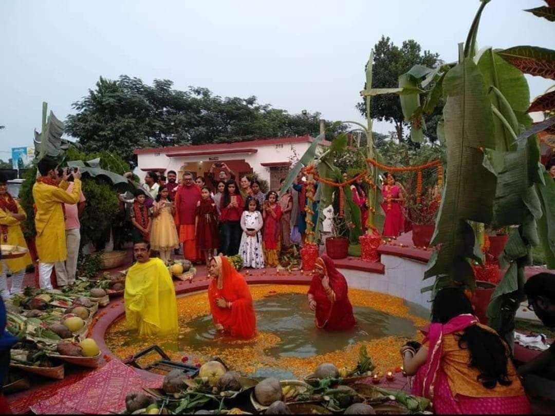 पूर्णिया के आदित्यधाम में सजता है भगवान भास्कर का दरबार