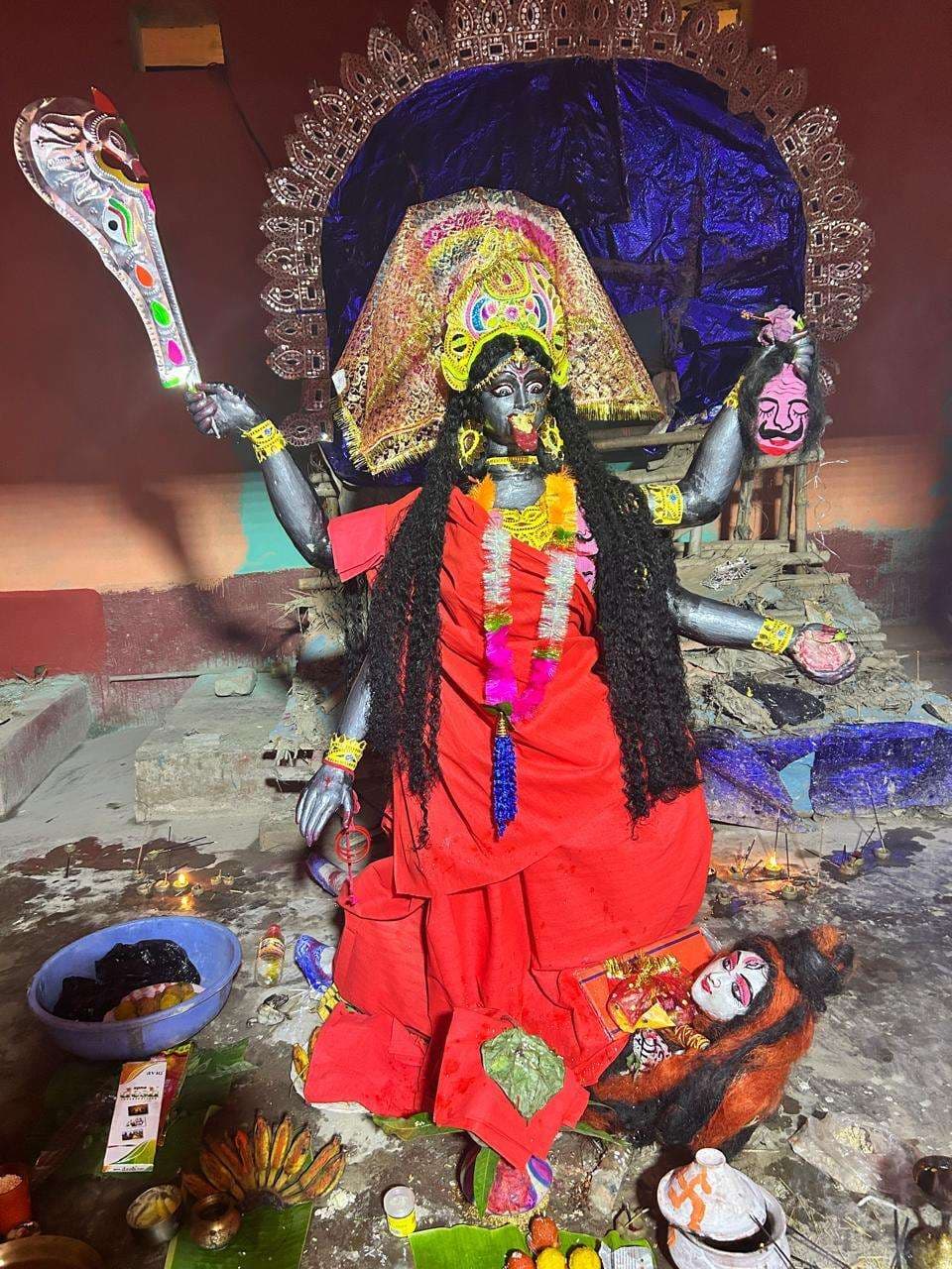 काली मंदिर में चार दिवसीय पूजा धूमधाम से संपन्न
