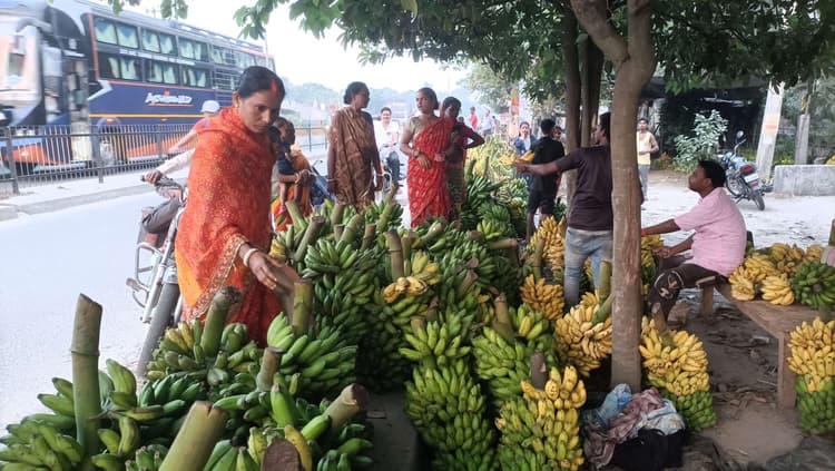 छठ महापर्व को लेकर मौसमी फलों से बाजार गुलजार