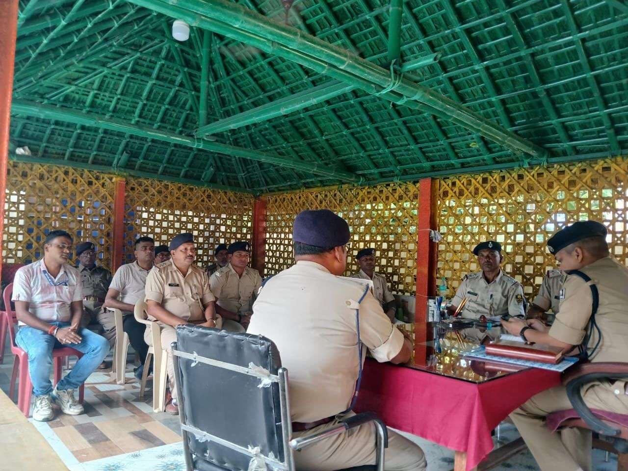 कुनौली बॉर्डर पर डीएसपी ने किया समन्वय बैठक, दिये निर्देश