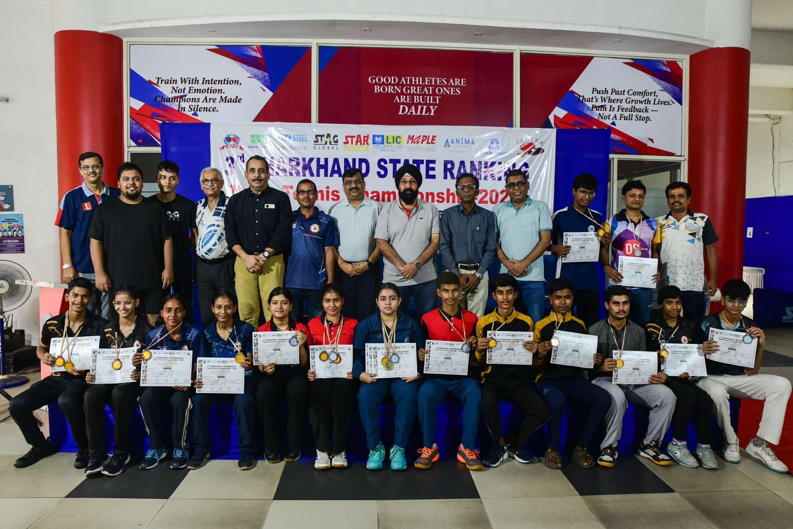 Jharkhand state ranking table tennis championship concluded : जमशेदपुर की सानिया व रामगढ़ के शिवाजी बने स्टेट चैंपियन