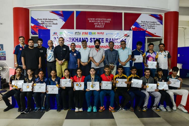 Jharkhand state ranking table tennis championship concluded : जमशेदपुर की सानिया व रामगढ़ के शिवाजी बने स्टेट चैंपियन