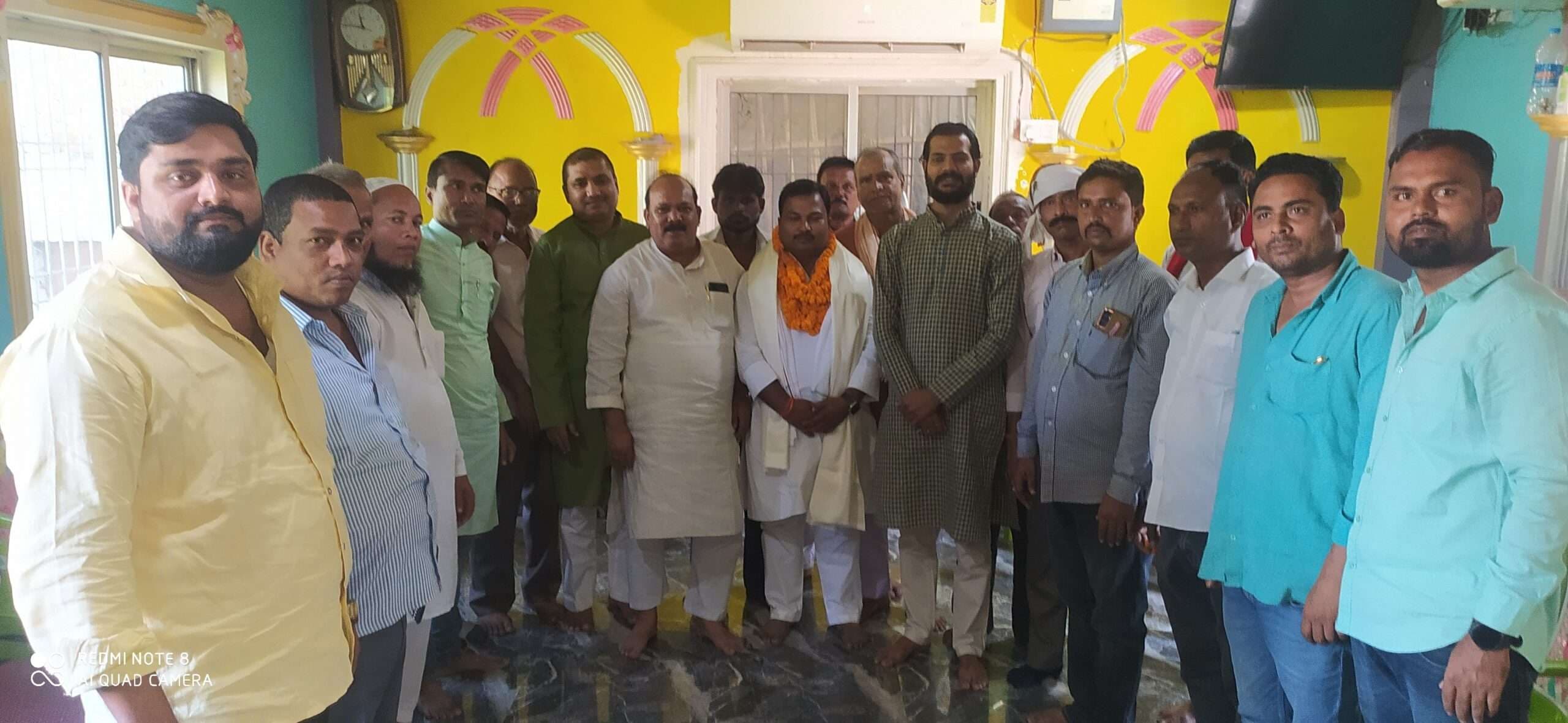 राजद जिलाध्यक्ष का कार्यकर्ताओं ने किया स्वागत