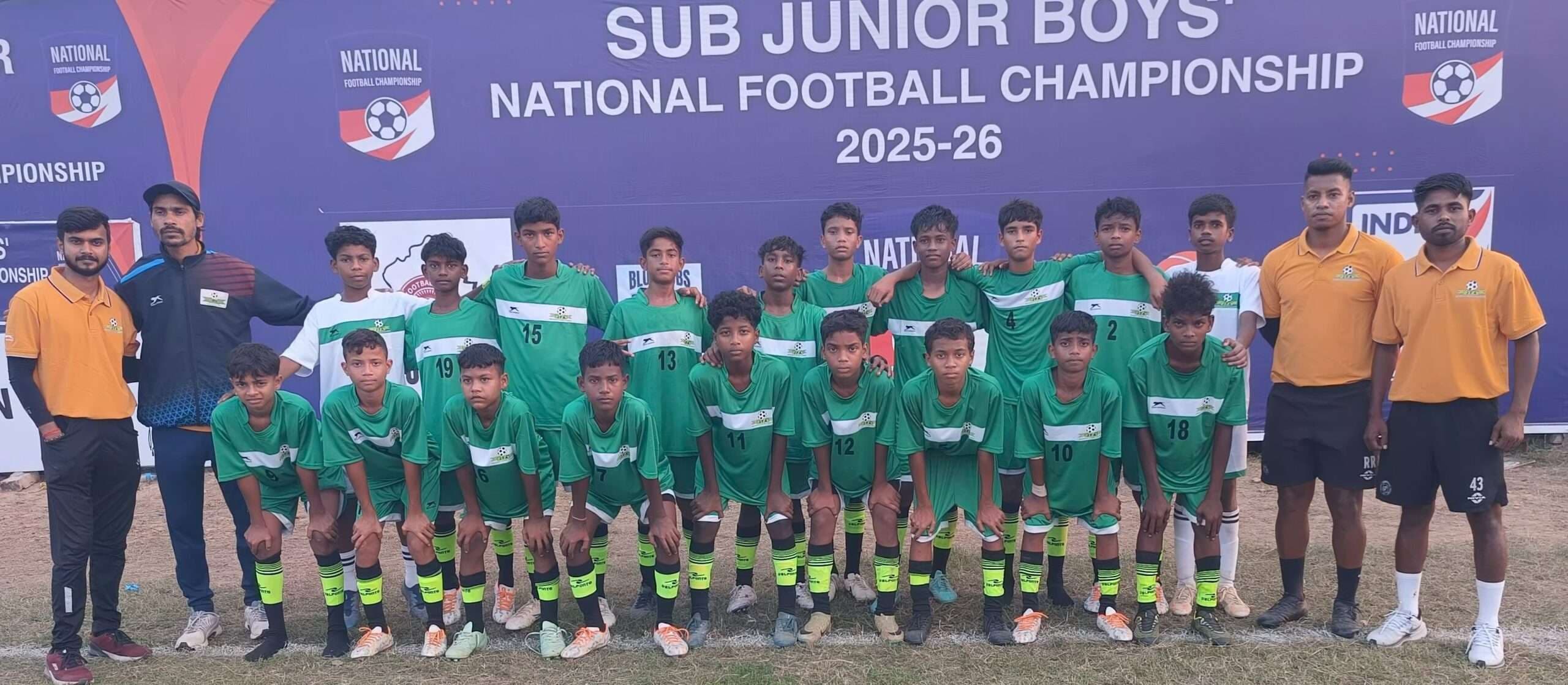 Jharkhand sub junior football team win against gujrat: झारखंड की जीत में जैद व कार्तिक मरांडी ने बिखेरी चमक
