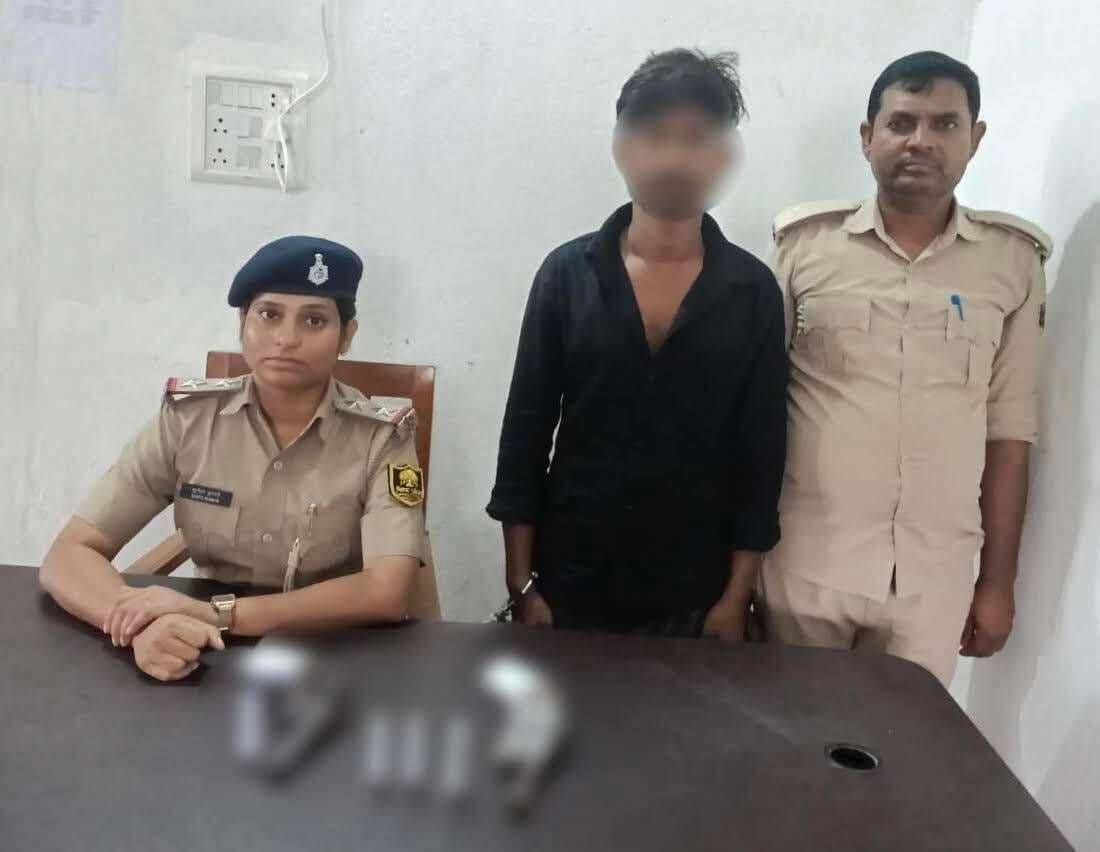 दो कट्टा और चार कारतूस के साथ अपराधी गिरफ्तार