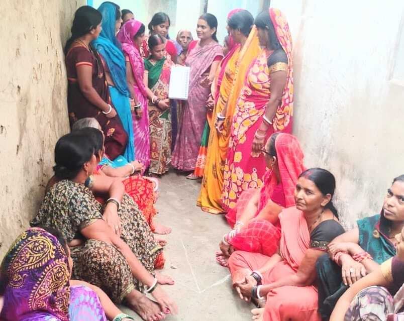 मतदान के लिए जागरूक कर रहीं जीविका दीदियां