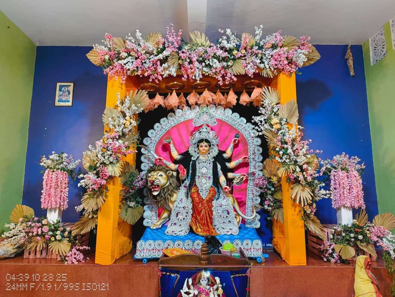 धूमधाम से हो रही है माता जगद्धात्री की पूजा