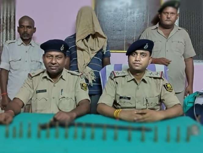 कट्टा, कारतूस, मिस फायर व खोखा के साथ अपराधी गिरफ्तार