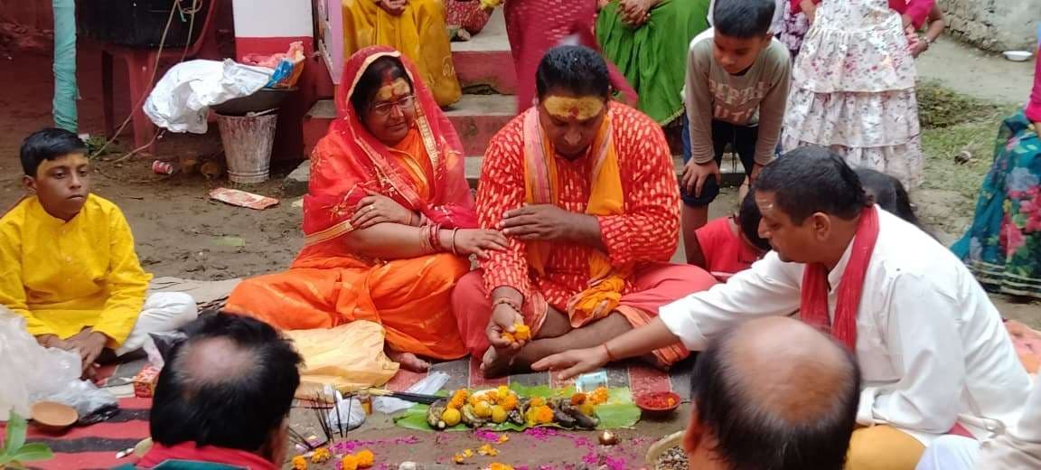 गिरिधारा गांव में अष्टयाम अनुष्ठान का हुआ समापन