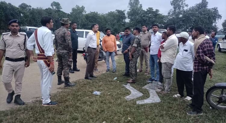 Samastipur : सीएम के आगमन को लेकर एसडीओ व डीएसपी ने किया सभा स्थल का निरीक्षण