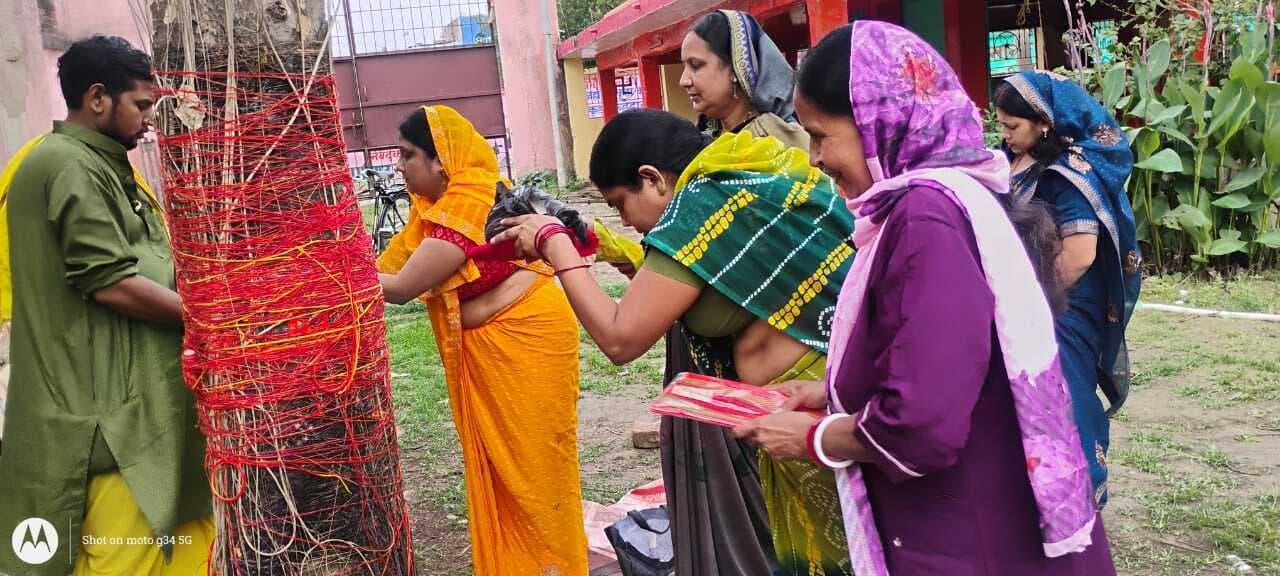सुहागिन महिलाओं ने की आवंला वृक्ष की पूजा, सुख समृद्धि की कामना