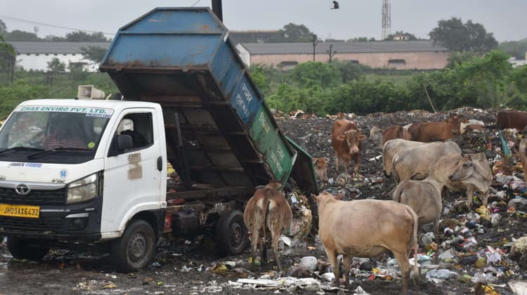 Bokaro News : नगर निगम प्रशासन आइटीआइ मोड़ के किनारे कर रहा कचरा डंप