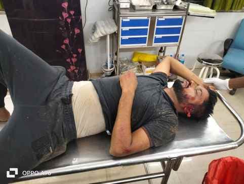 बाइक दुर्घटना में युवक गंभीर रूप से घायल