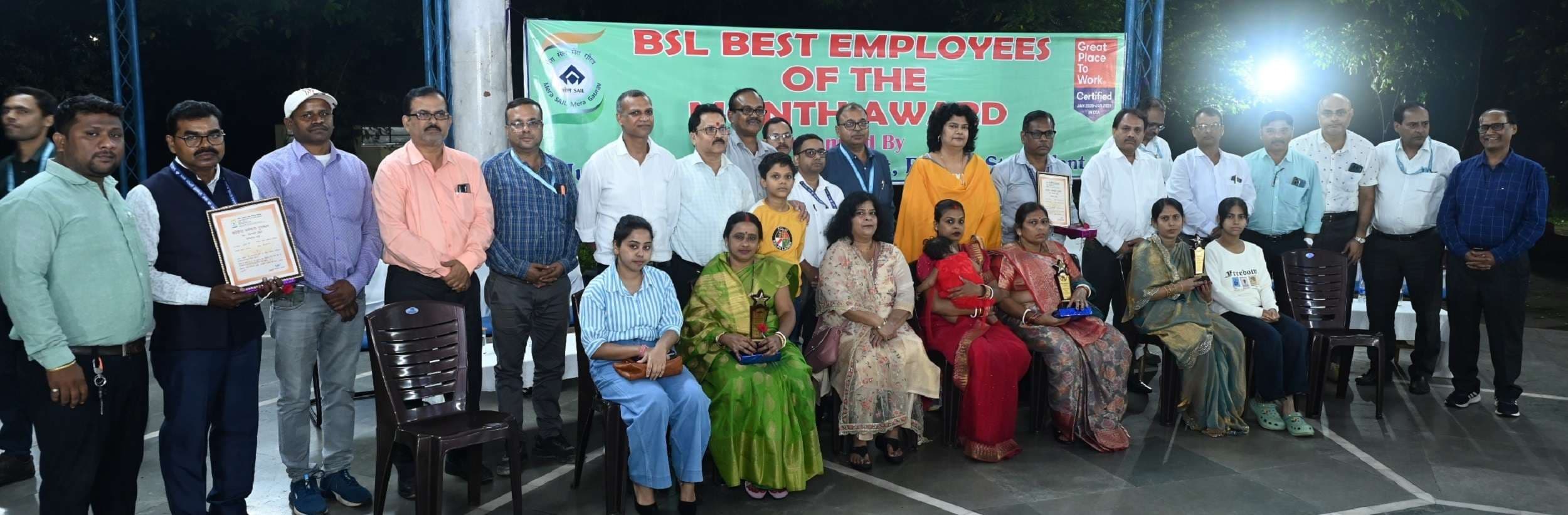 Bokaro News : बीएसएल :  कार्य में विशिष्ट योगदान के लिए आठ कर्मी पुरस्कृत