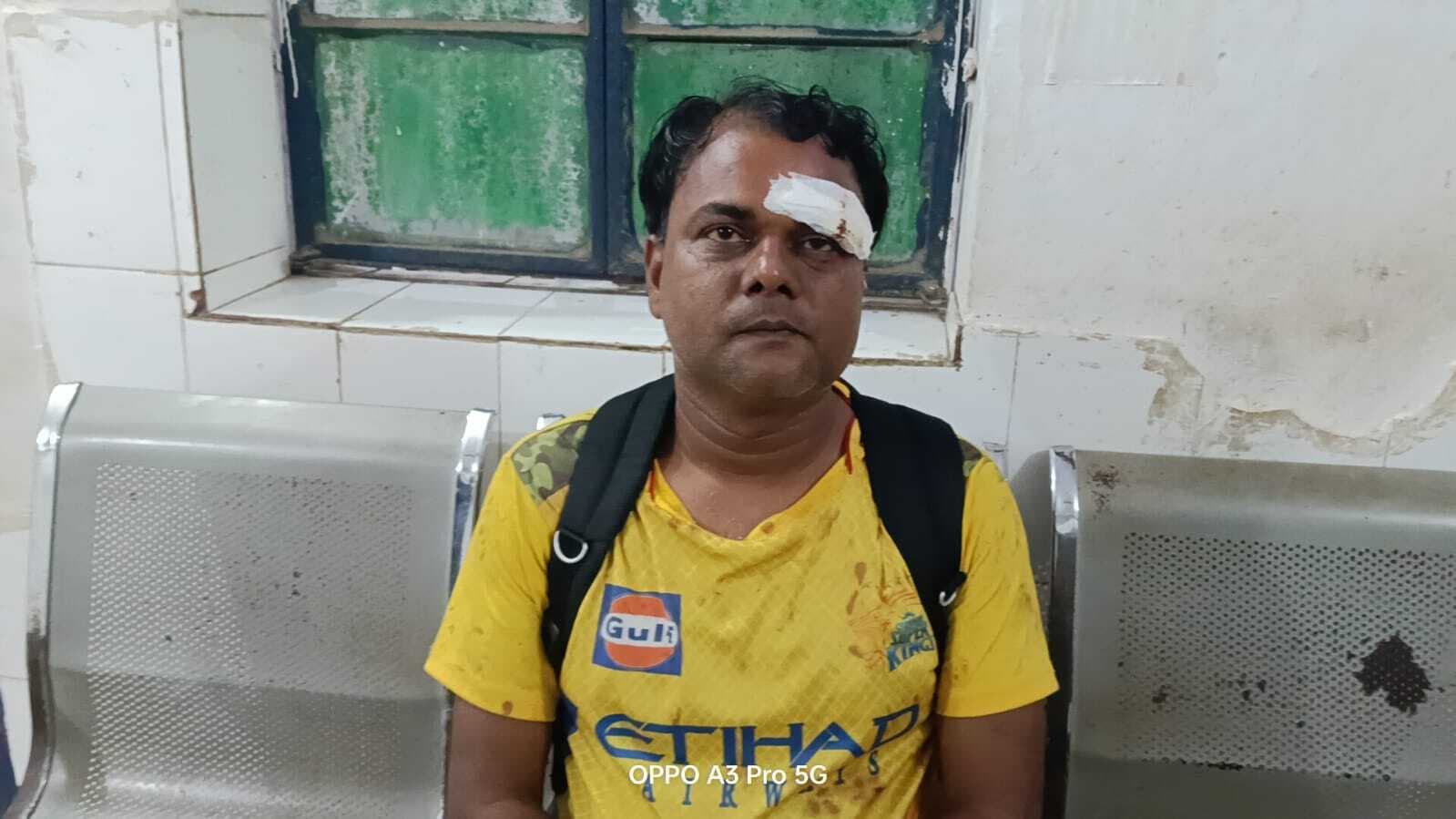 घरेलू विवाद में पुत्र ने पिता को पीटकर किया जख्मी