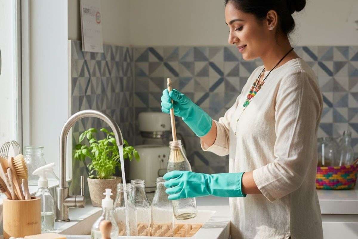 How To Clean Glass Bottle: बिना किसी झंझट कांच की बोतल को बनाएं चमकदार, घर पर करें आसानी से साफ