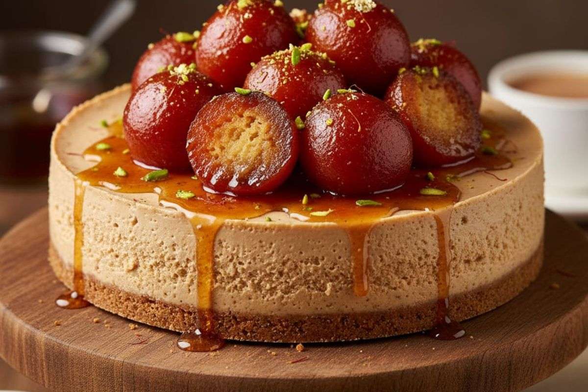 gulab jamun cheesecake