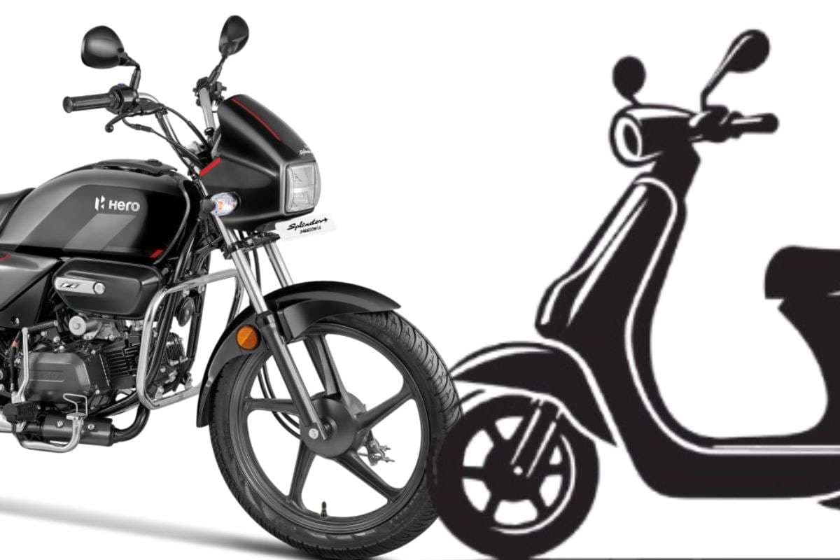 hero splendor vs electric scooter