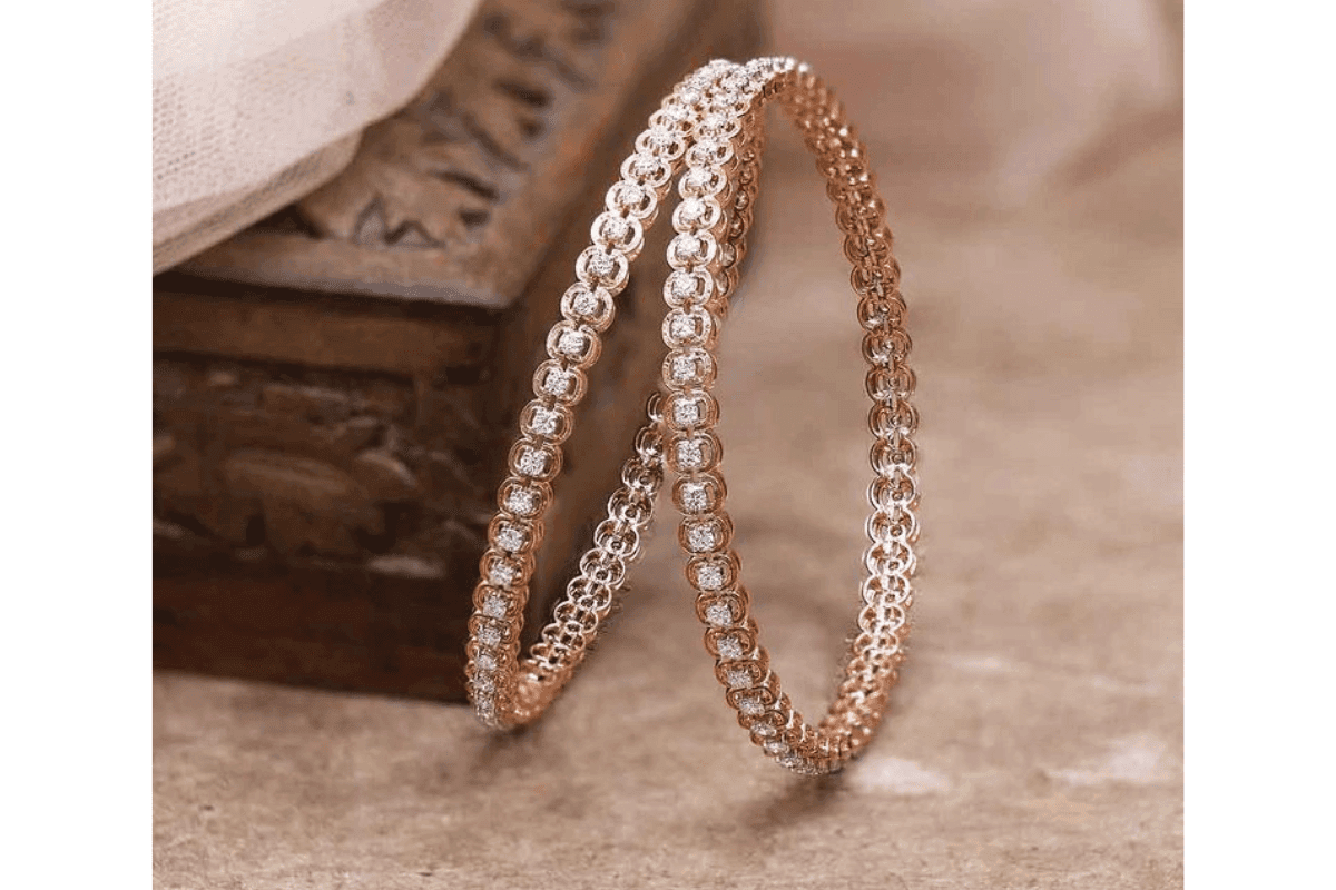Gift your wife this Karwa Chauth beautiful engraved gold kangan for a royal look
