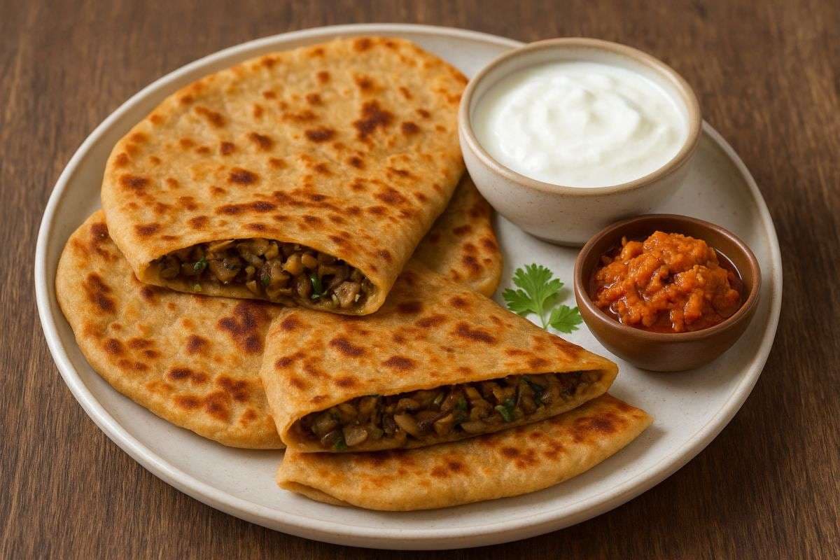 Mushroom Paratha Recipe: हर बाईट में मिलेगा फ्लेवर्स का मजा जब घर पर बनेगा मशरूम पराठा, जान लें मिनटों में बनने वाली आसान रेसिपी