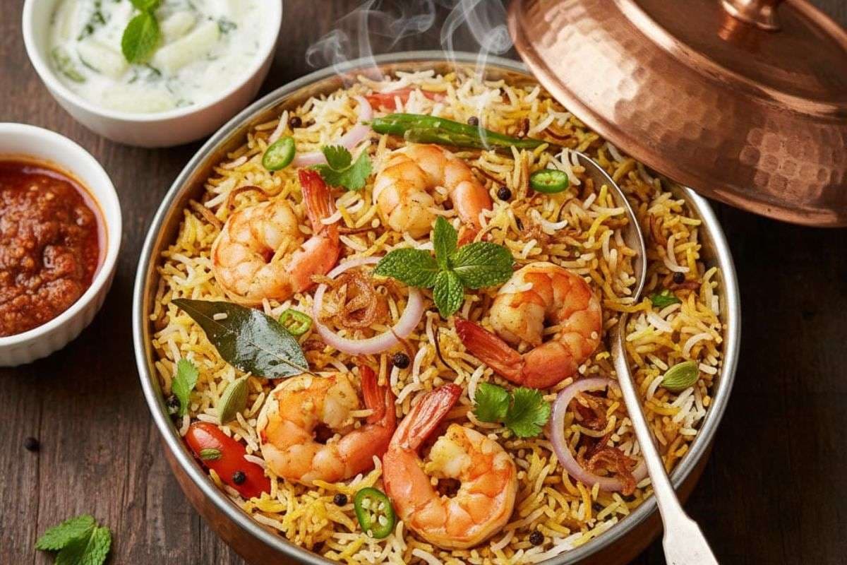 Prawns Biryani Recipe: घर पर बनाएं आसान और लाजवाब प्रॉन्स बिरयानी, जानिए स्टेप-बाय-स्टेप रेसिपी