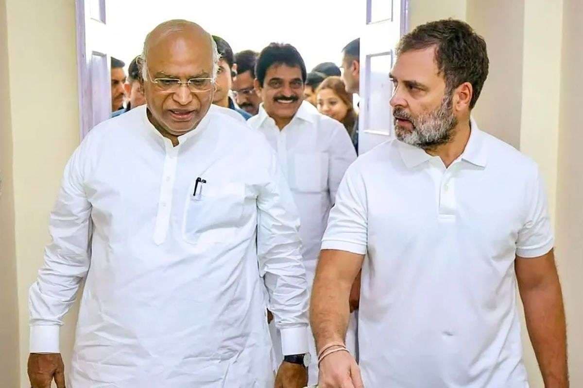 rahul and kharge| CEC meeting in Delhi today, Congress may field candidates on all 243 seats