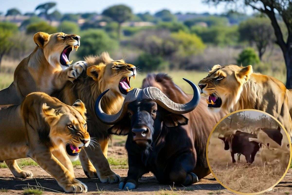 Viral Video: एक भैंस पर टूट पड़े 7 शेर, अचानक आ गया पूरा झुंड, फिर जो हुआ... वायरल हो रहा वीडियो