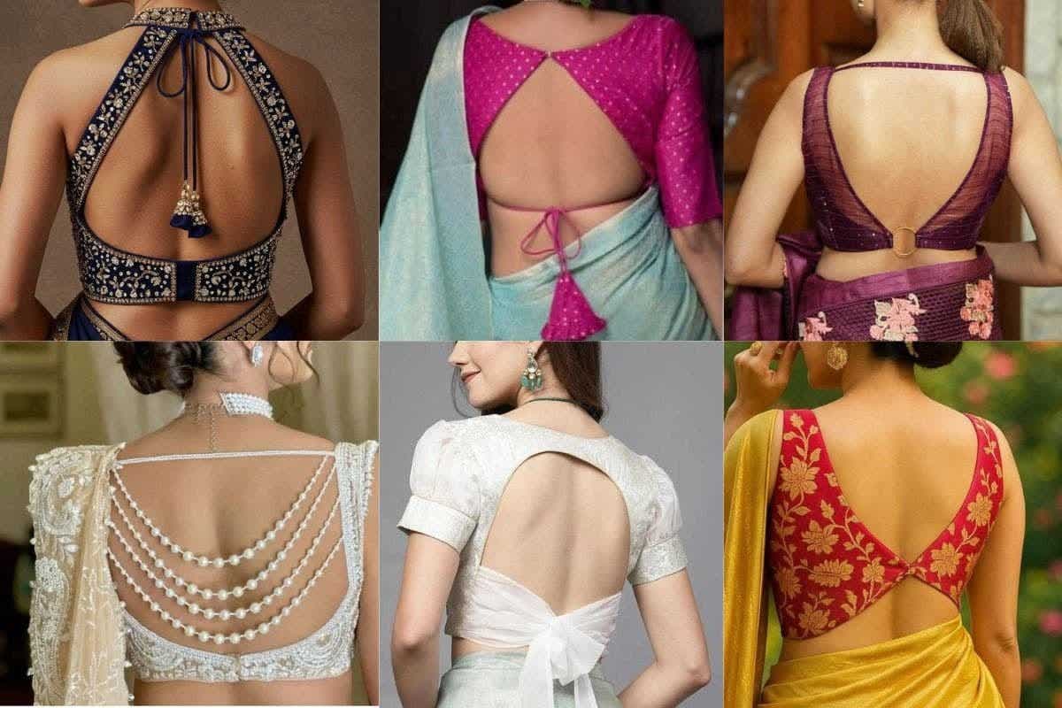 Backless Blouse Designs: इस वेडिंग सीजन पाएं बोल्ड और ग्लैमरस लुक इन स्टाइलिश बैकलैस ब्लाउज डिजाइन्स के साथ