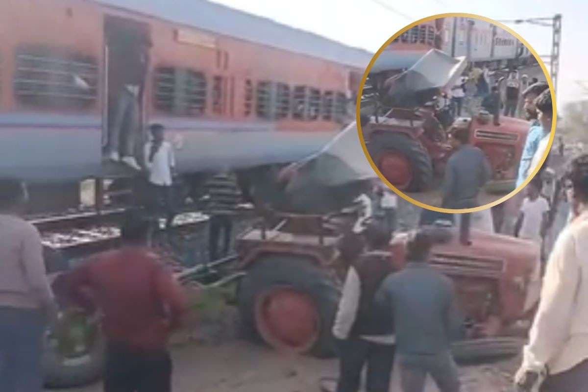 Watch Video : ट्रॉली से टकराई सुपरफास्ट एक्सप्रेस ट्रेन, मच गया हड़कंप, वीडियो आया सामने