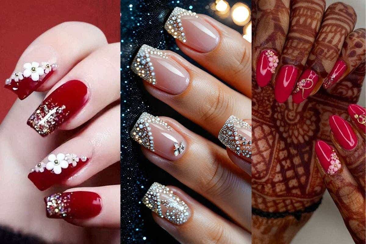 Bridal Nail Art Designs: शादी के दिन हाथों को दें रॉयल और ग्लैमरस लुक, ट्राई करें ये ट्रेंडिंग नेल आर्ट आइडियाज