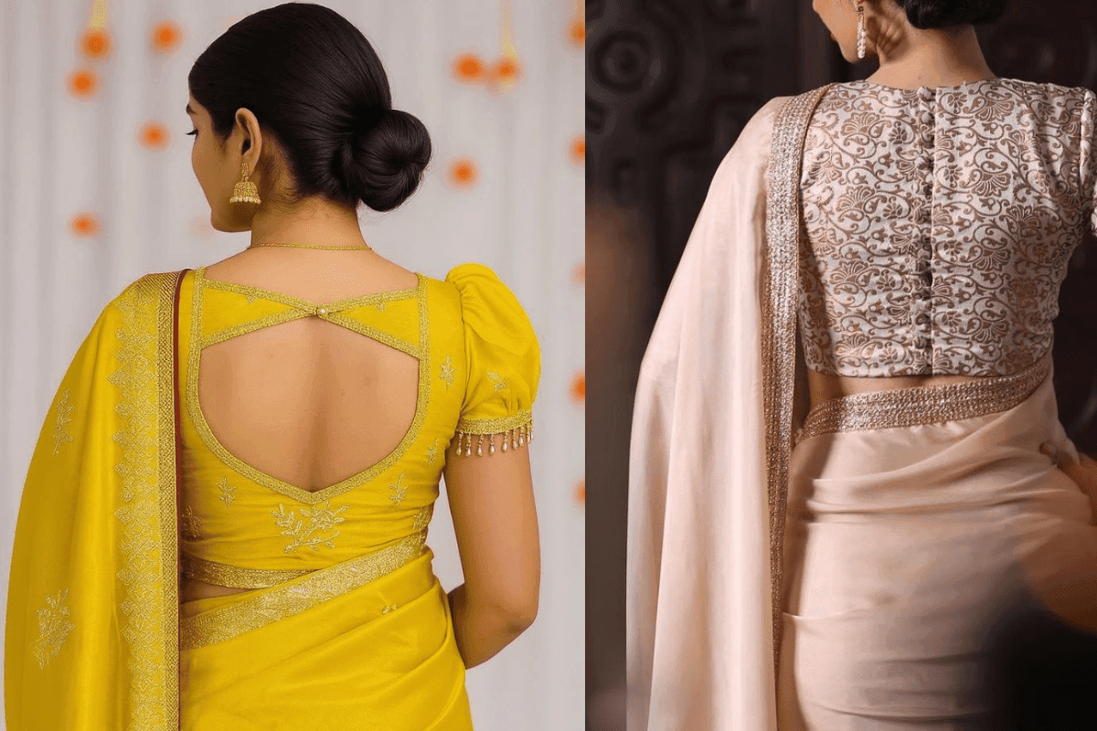 Button-Up Blouse Back Designs