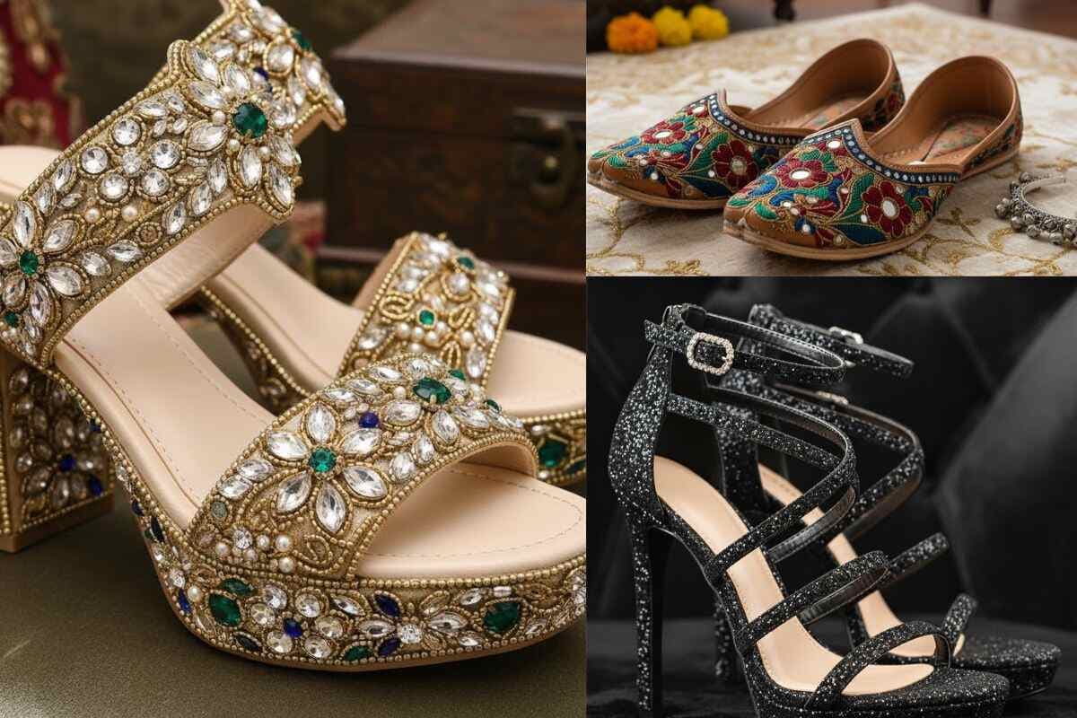 Footwear Ideas For Wedding Function: शादी के फंक्शन में ट्राई करें स्टाइलिश फुटवियर आइडियाज, लुक को बनाएं शानदार 