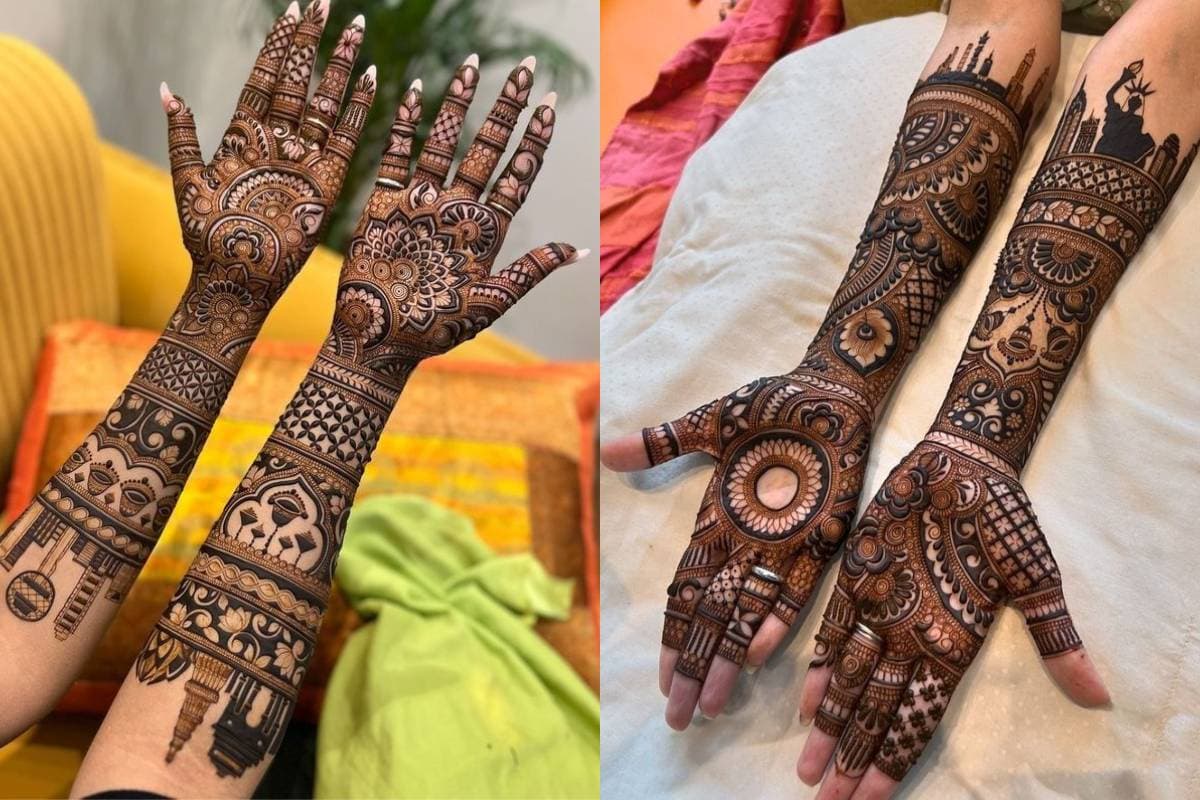 Full hand bridal mehndi design Full hand bridal mehndi design