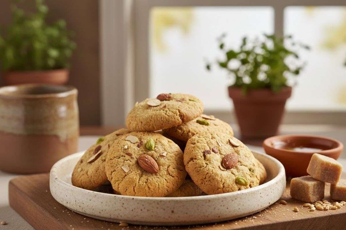 Healthy Atta Gud Cookies Recipe: मैदा वाली कुकीज नहीं, इस बार ट्राई कीजिए हेल्दी और टेस्टी आटा गुड़ कुकीज