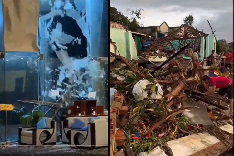 उड़ी छत, टूटी कांच की खिड़कियां, नाग के फन जैसी समुद्री लहरें, फिलीपींस में 188 जान लेने के बाद वियतनाम में कालमाएगी