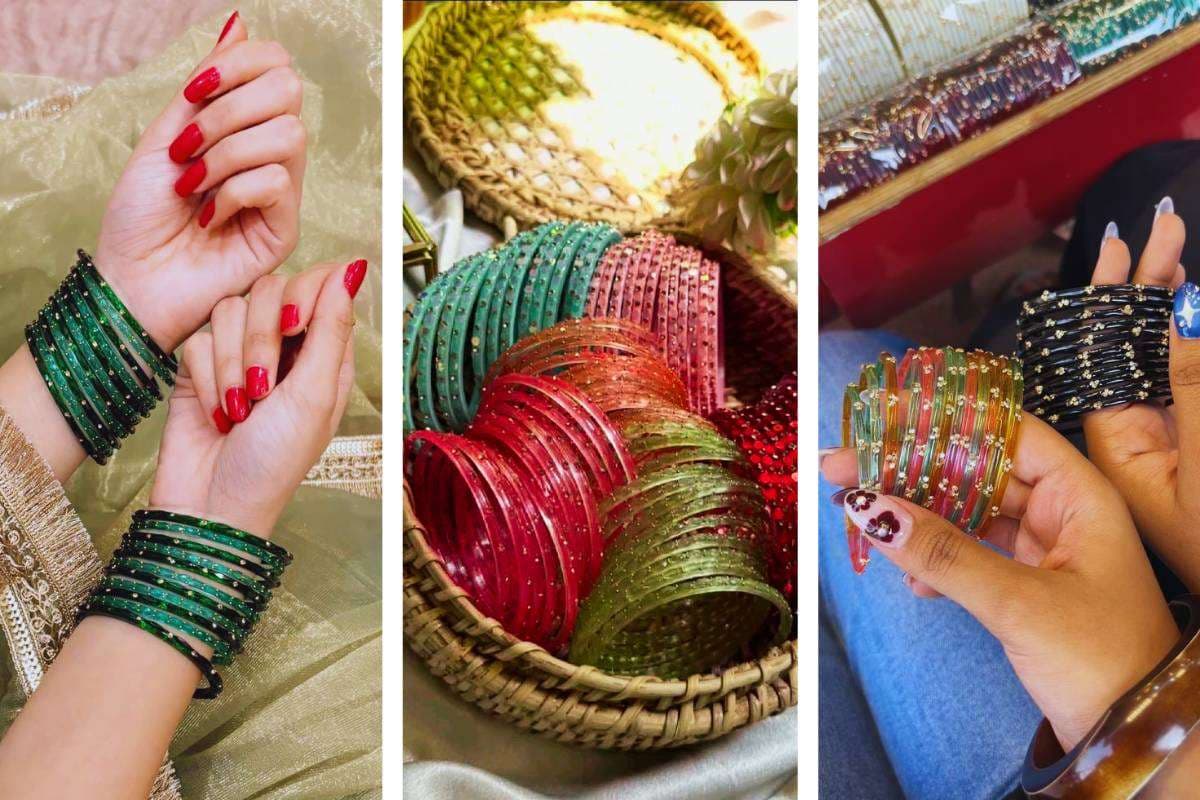 Best raindrop glass bangles designs for festive season Best raindrop glass bangles designs for festive season