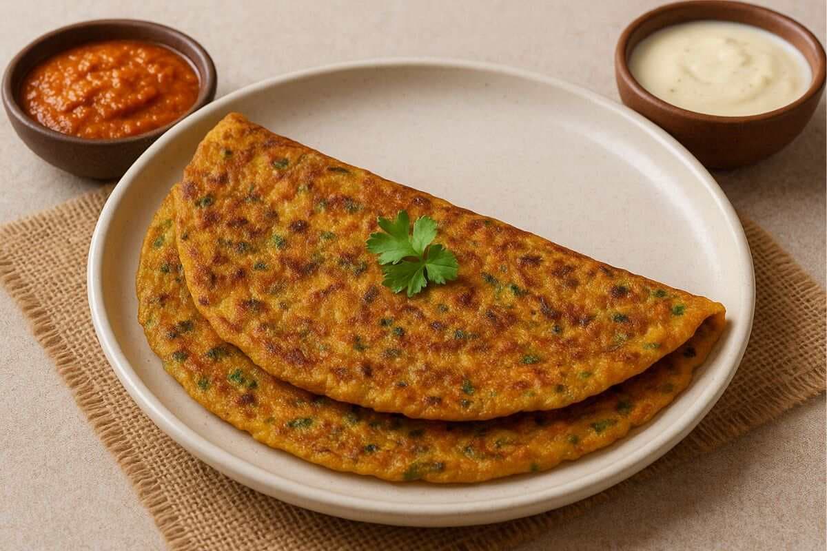 Mixed Dal Chawal Chilla Mixed Dal Chawal Chilla