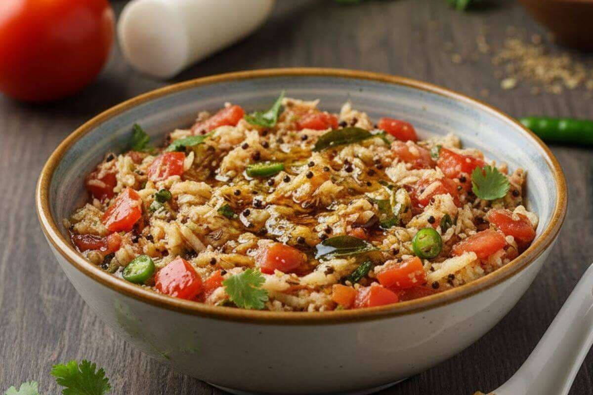 Mooli-Tomato Chutney Recipe