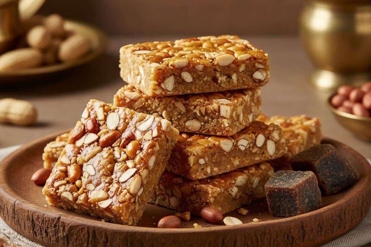 Peanut Gajak Recipe: ठंड का मजा करें दोगुना, घर पर बनाएं इस आसान तरीके से कुरकुरी मूंगफली गजक
